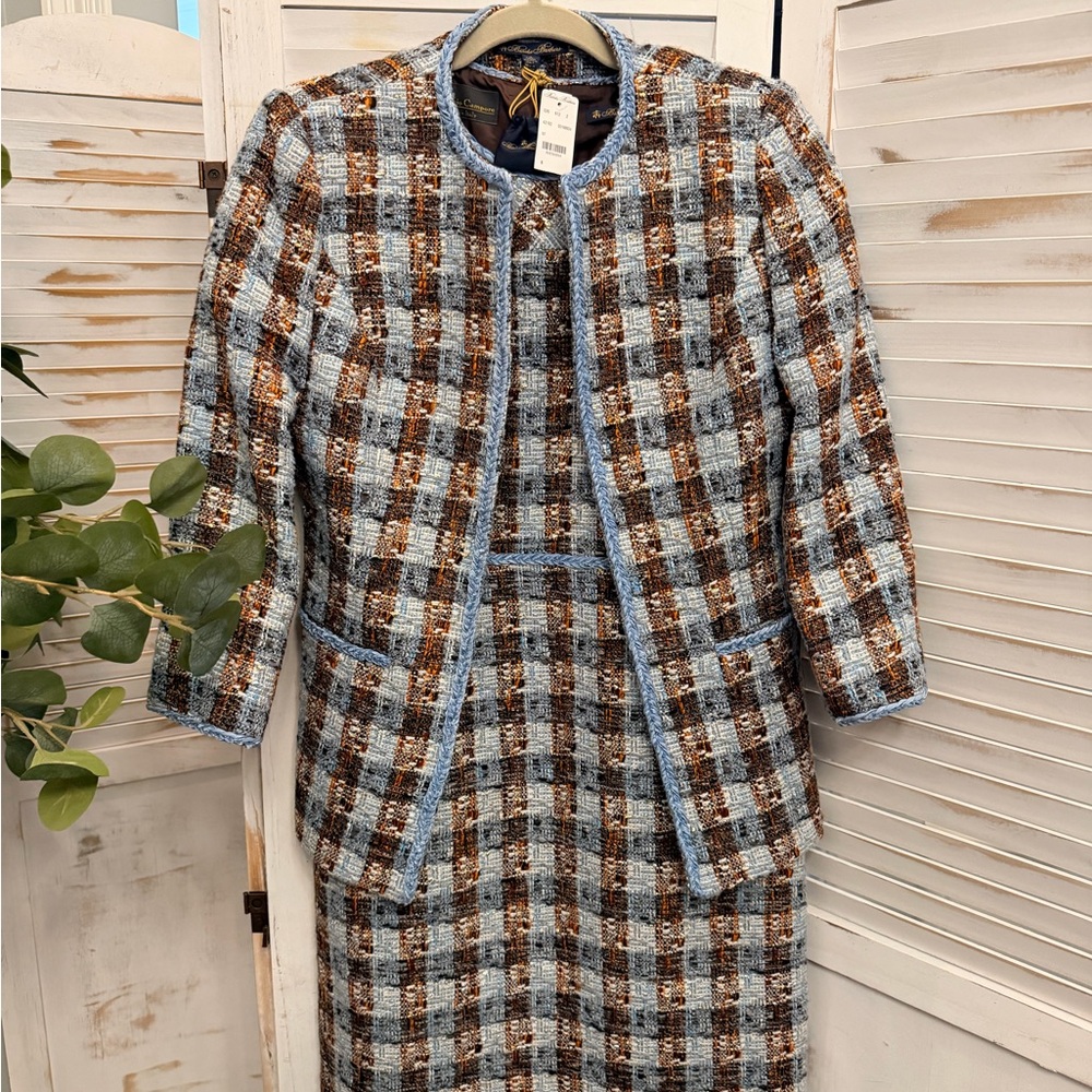 Brooks Brothers Italian Bouclé Tweed Jacket & Dress Set – NWT – Size 6